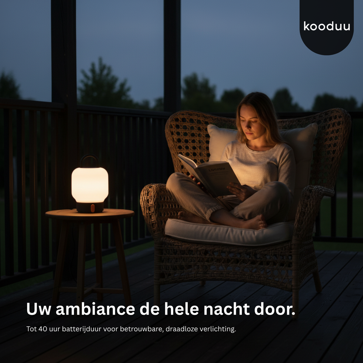 Loome Lantaarn Anthracite: Draagbare LED Lantaarn Tafellamp