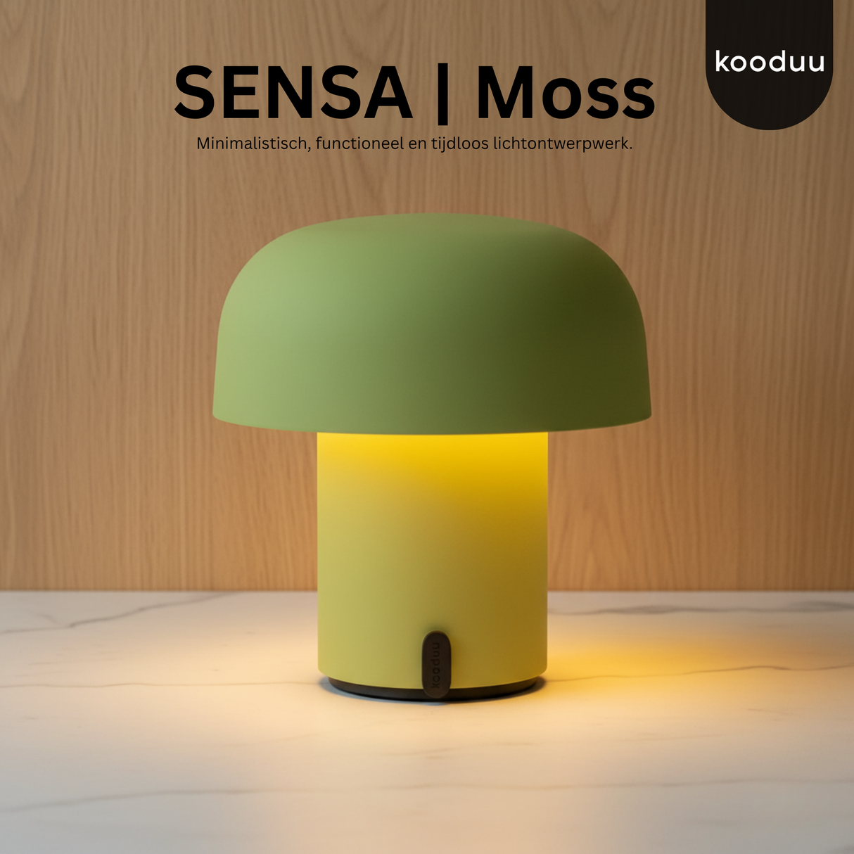 Sensa Lamp Moss: Minimalistische LED Tafellamp met Strak Design