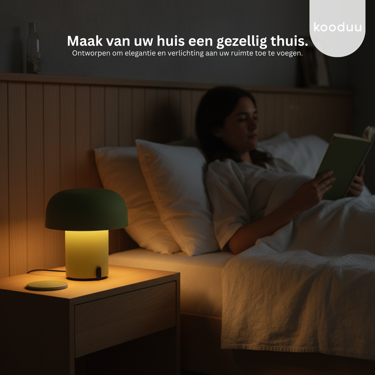 Sensa Lamp Moss: Minimalistische LED Tafellamp met Strak Design