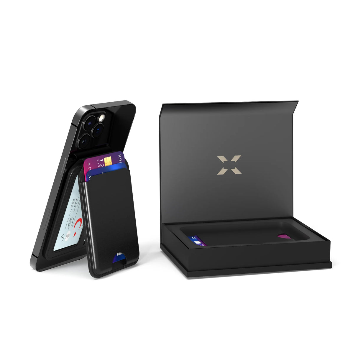 Xenon Smart X6608 - MagSafe Wallet met "Zoek mijn" & Stand