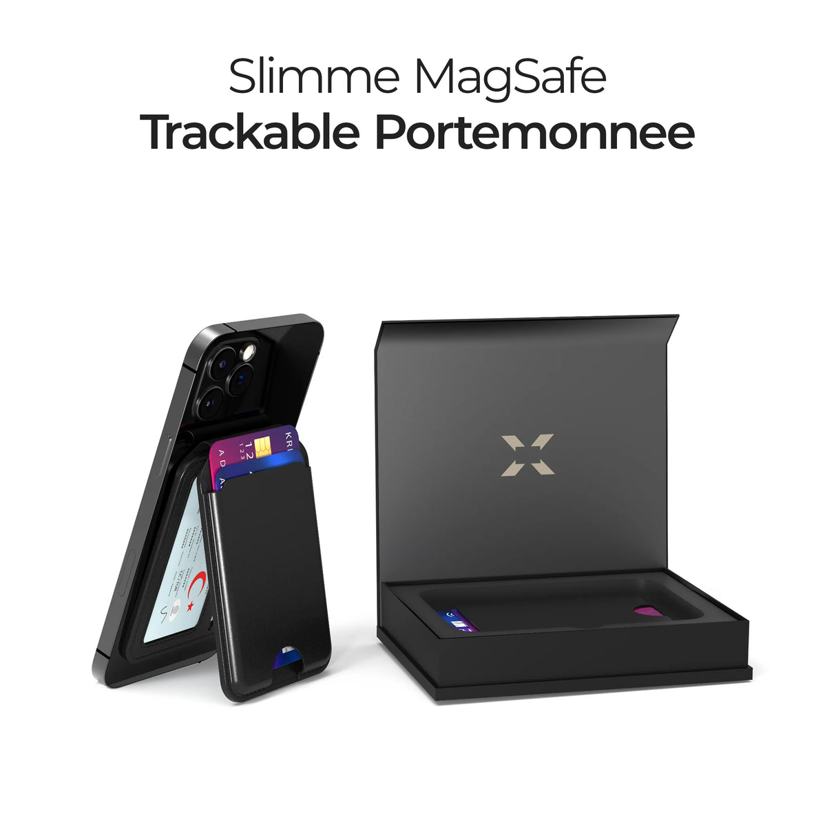 Xenon Smart X6608 - MagSafe Wallet met "Zoek mijn" & Stand