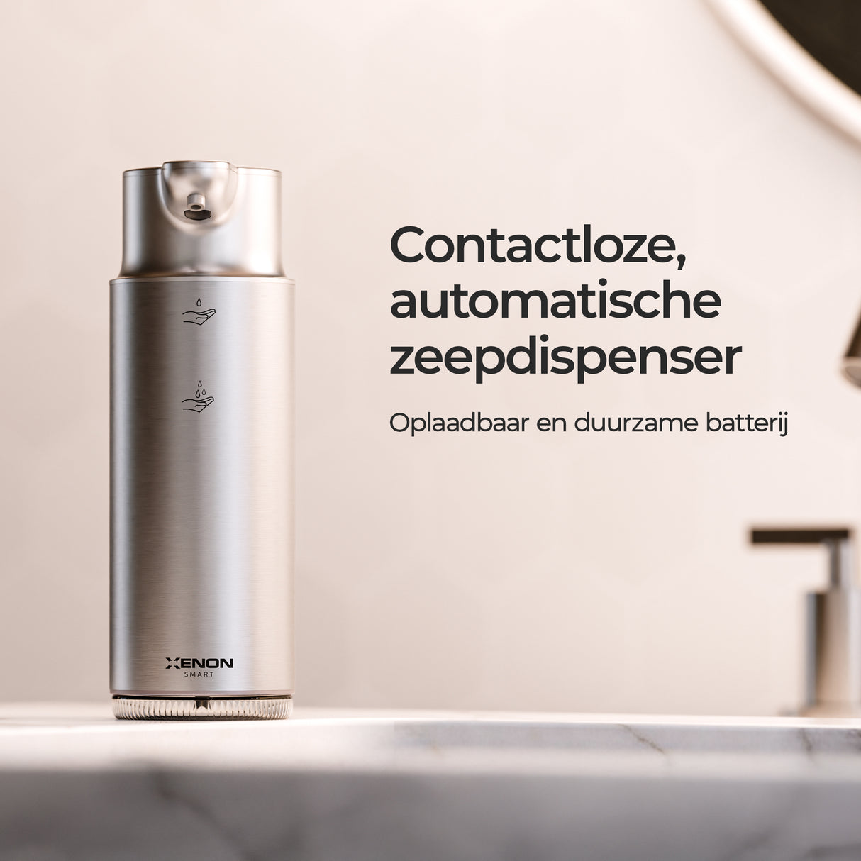Xenon Smart X6840 - Automatische Zeepdispenser - RVS - Oplaadbaar
