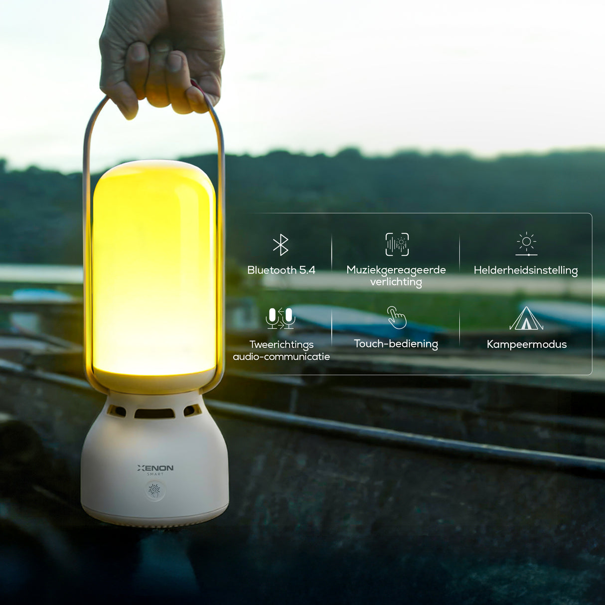 Xenon Smart X6850 - Draagbare Lamp & Bluetooth Speaker - RGB