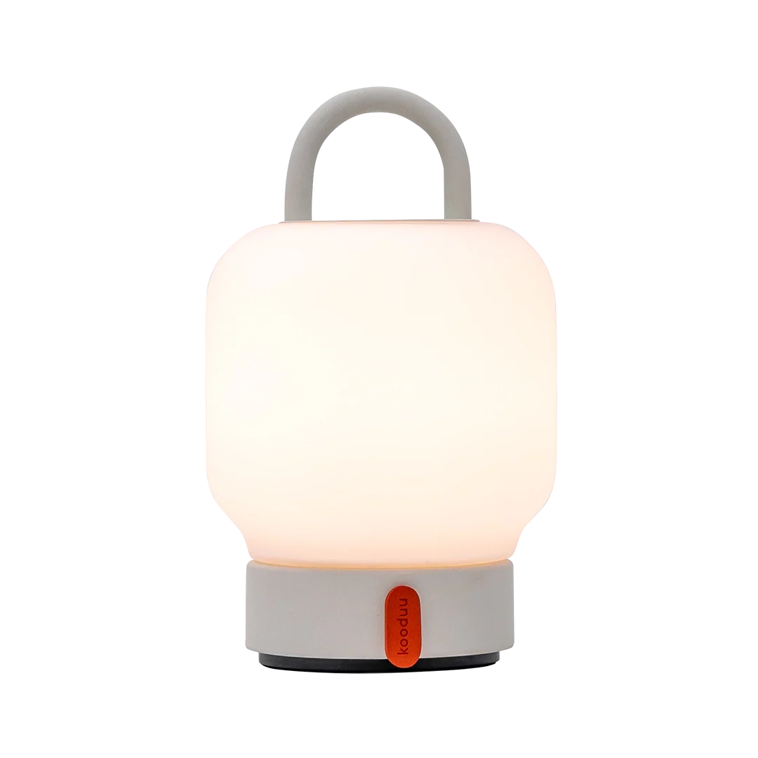 Loome Lantaarn Cloudy White: Draagbare LED Lantaarn Tafellamp