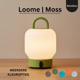 Loome Lantaarn Moss: Draagbare LED Lantaarn Tafellamp