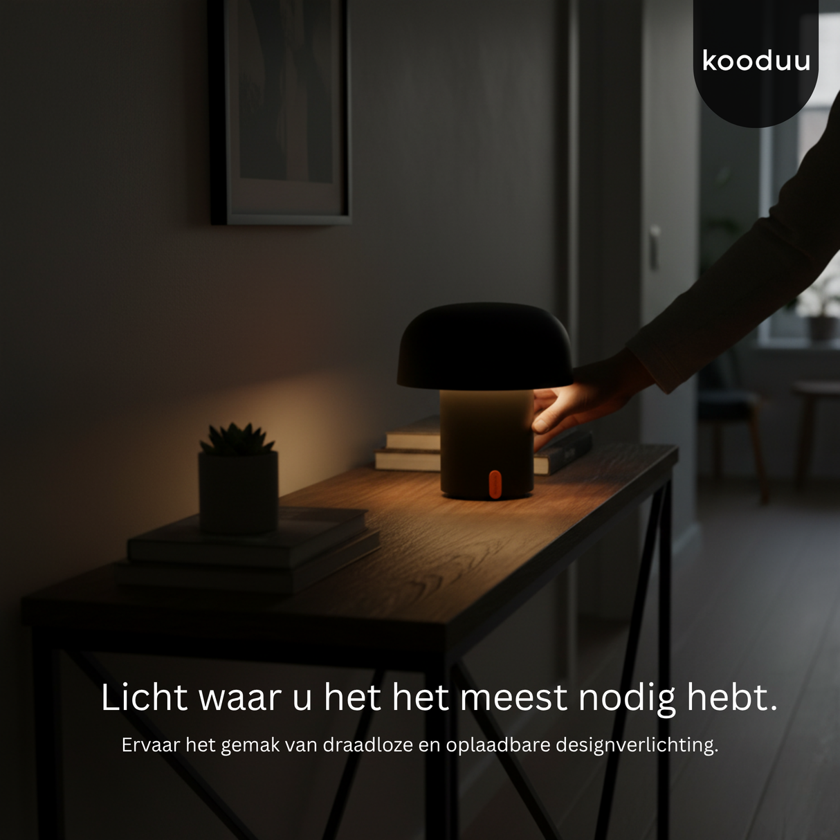 Sensa Lamp Anthracite: Minimalistische LED Tafellamp met Strak Design