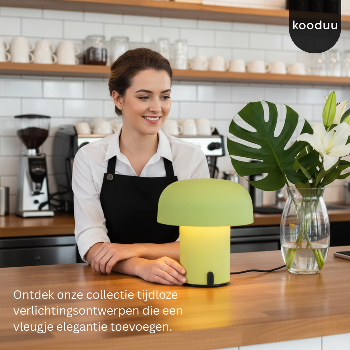 Sensa Lamp Moss: Minimalistische LED Tafellamp met Strak Design