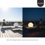 Kooduu Sphere Brushed Silver: LED Sfeerlamp, Bluetooth Speaker én Wijnkoeler in één