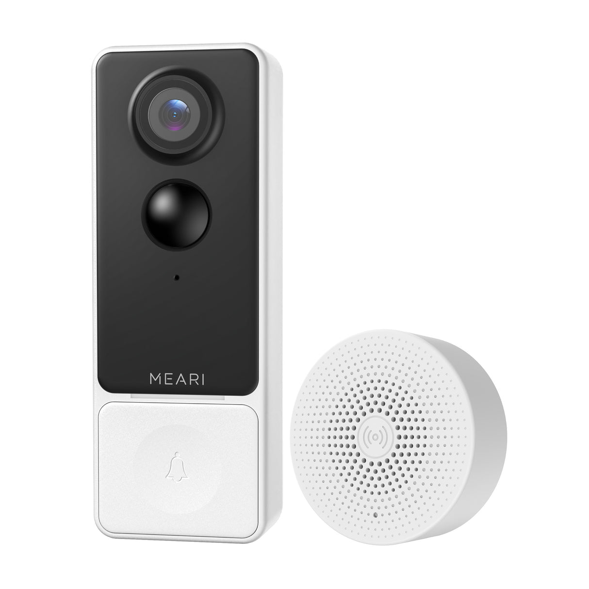 MEARI B1 Slimme AI Video Deurbel – 2K Beveiligingscamera met AI Detectie, Nachtzicht, Tweeweg Audio & App Bediening