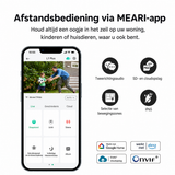 MEARI L1 Plus Slimme Schijnwerper Camera – 2K Outdoor Beveiligingscamera met Verlichting, AI Detectie & Sirene