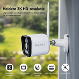 MEARI L1 Plus Slimme Schijnwerper Camera – 2K Outdoor Beveiligingscamera met Verlichting, AI Detectie & Sirene
