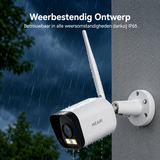 MEARI L1 Plus Slimme Schijnwerper Camera – 2K Outdoor Beveiligingscamera met Verlichting, AI Detectie & Sirene