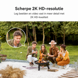 MEARI N2 Outdoor AI Beveiligingscamera – 3MP PTZ WiFi Camera met Batterij, Solar Support, Nachtzicht & Auto Tracking
