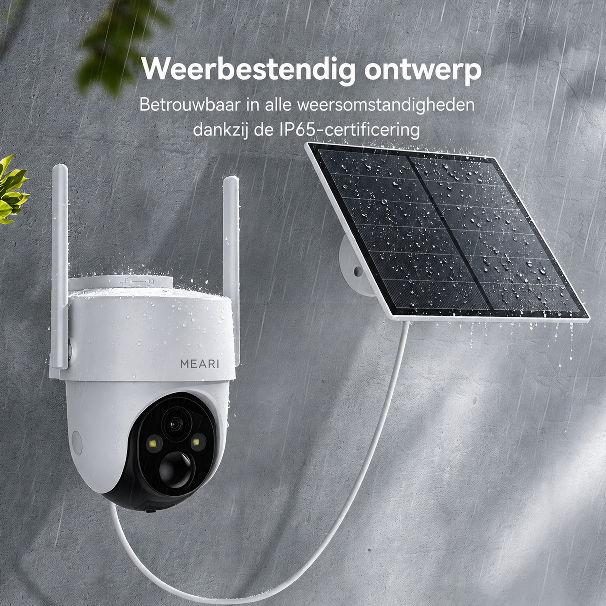 MEARI N2 Outdoor AI Beveiligingscamera – 3MP PTZ WiFi Camera met Batterij, Solar Support, Nachtzicht & Auto Tracking