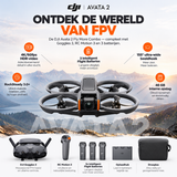 DJI Avata 2 Fly More Combo FPV-drone met Goggles 3 – overzicht van de Avata 2-combo met Goggles 3 en RC Motion 3