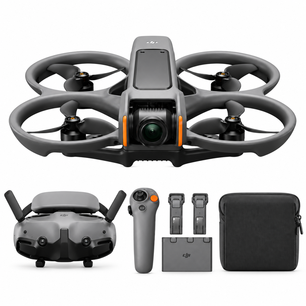 DJI Avata 2 Fly More Combo FPV-drone met Goggles 3 – drone, Goggles 3, controller, drie accu's en draagtas