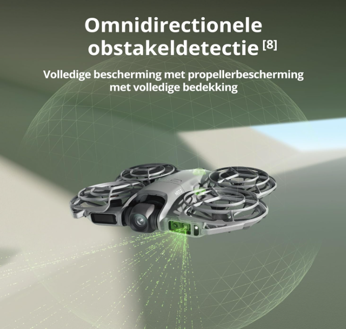 DJI Neo 2 Camera Drone – 4K/60fps, ActiveTrack, SelfieShot, Gesture Control, Omnidirectionele Obstakeldetectie, 49 GB Opslag