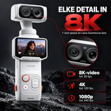 Insta360 Luna Ultra Standard Bundle gimbalcamera Stellar White – dubbele lens met 8K-video en Leica-precisie