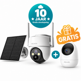 MEARI N2 – Outdoor AI Beveiligingscamera 3MP PTZ met Batterij & Solar Support