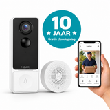 MEARI B1 slimme video deurbel 2K met AI-detectie – deurbel met gong en app, 10 jaar gratis cloudopslag