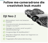 DJI Neo 2 Camera Drone – 4K/60fps, ActiveTrack, SelfieShot, Gesture Control, Omnidirectionele Obstakeldetectie, 49 GB Opslag