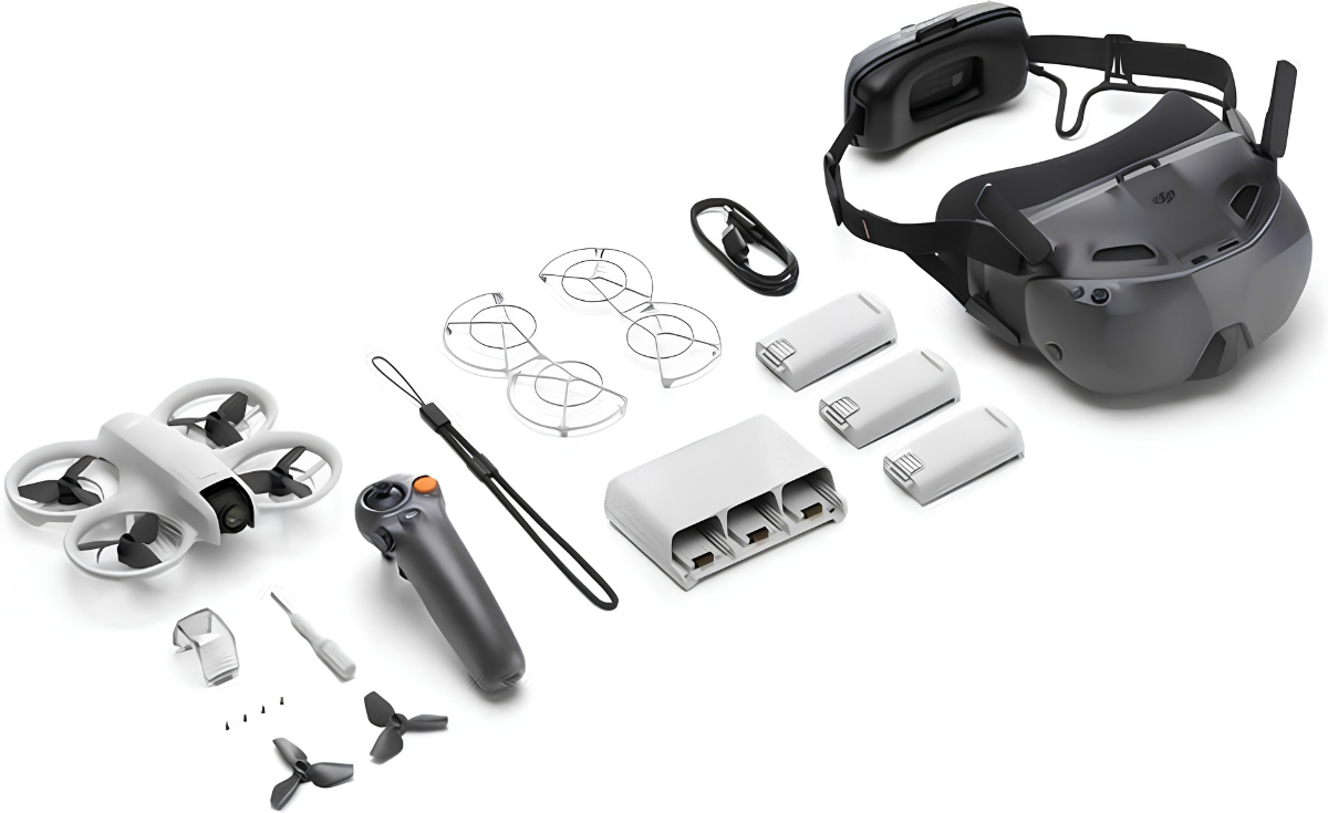 DJI Neo Motion Fly More Combo - FPV Drone - DJI Goggles N3 & RC Motion 3 - 4K Ultra HD - 135g - 3 Batteries