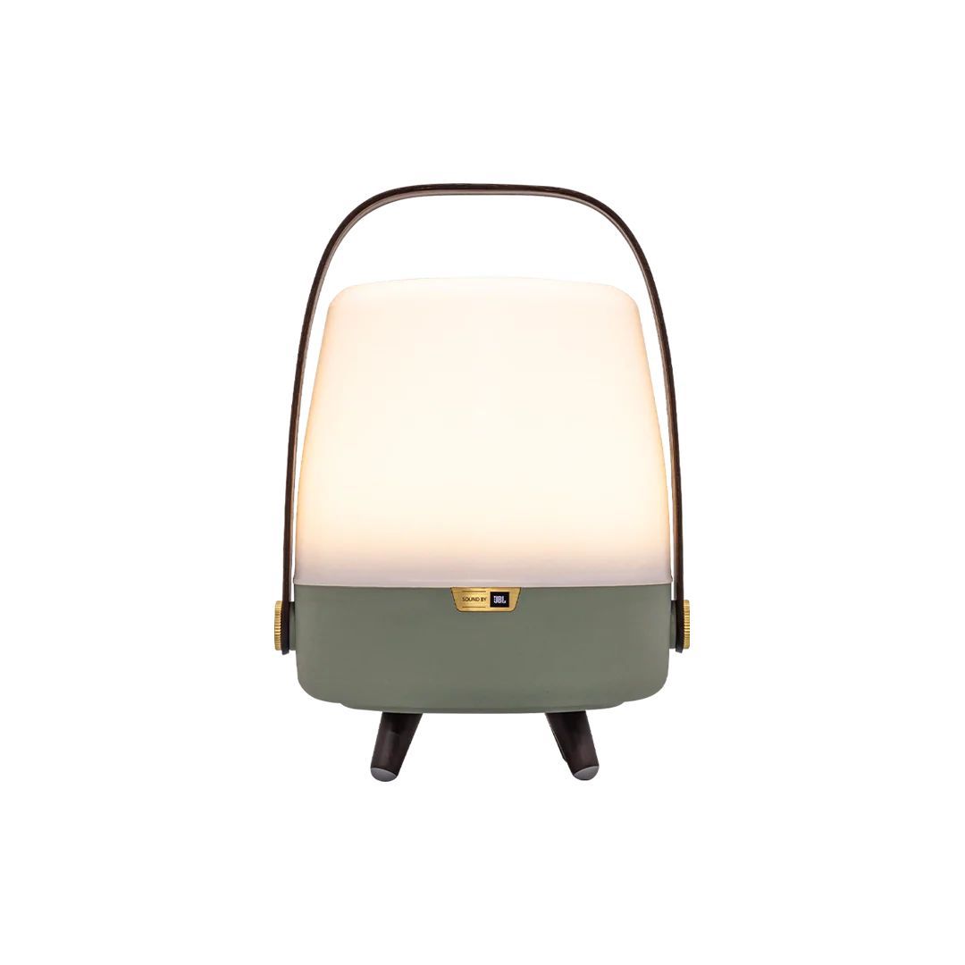 Kooduu Lite-up Mini PLAY Petroleum: Draagbare Mini LED Lamp met JBL Bluetooth Speaker