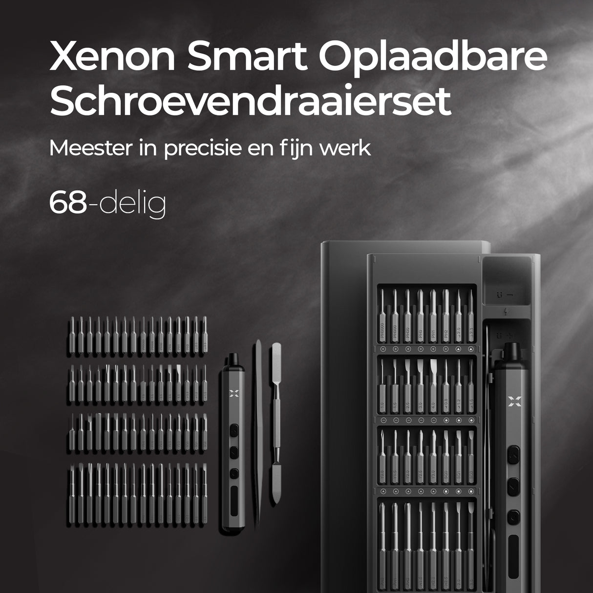 Xenon Smart X6832 - 68-delige Precisie Schroevendraaierset - Oplaadbaar