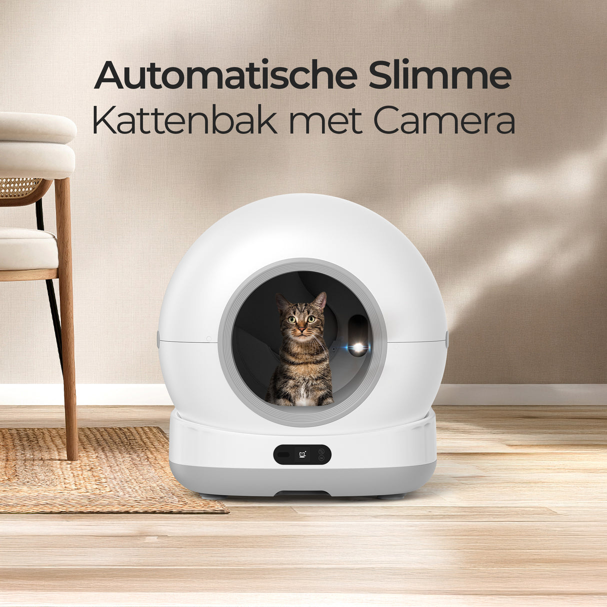 Xenon Smart X8623 - Zelfreinigende Kattenbak met Camera - 72L - UV