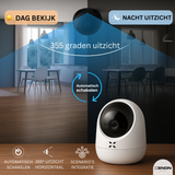 Smart home security camera with day and night view features, automatic switching, and integration capabilities.
