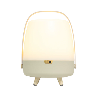 Kooduu Lite-up Mini PLAY Sand draagbare mini LED-lamp met JBL-speaker – mini lamp met zandkleurige voet