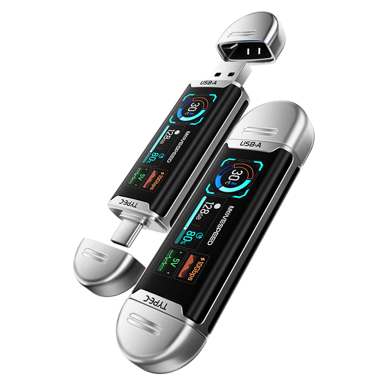 MOVESPEED SeeU SU10 - Slimme SSD USB Drive - 256 GB -  1090MB/s - USB-C & USB-A