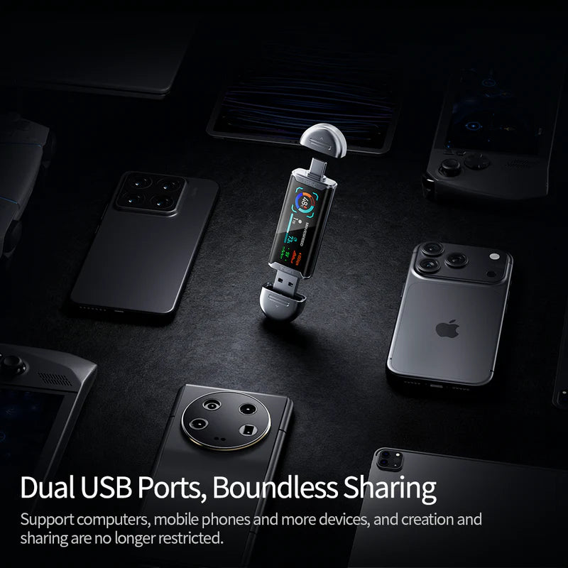 MOVESPEED SeeU SU10 - Slimme SSD USB Drive - 256 GB -  1090MB/s - USB-C & USB-A