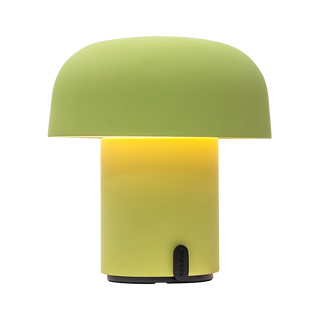 Kooduu Sensa Moss minimalistische LED-tafellamp – groene paddenstoelvormige tafellamp met gele gloed