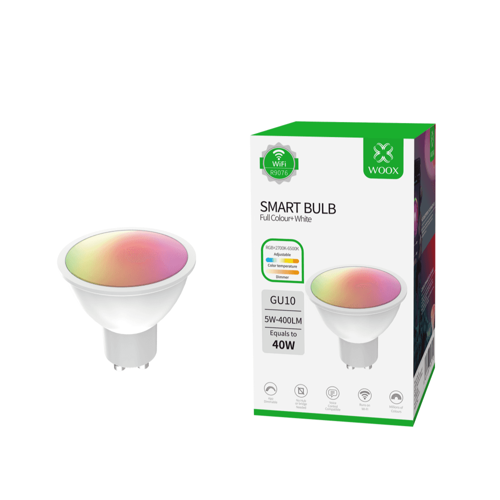 Woox R9076 Smart GU10 RGB+CCT Wi-Fi LED Bulb